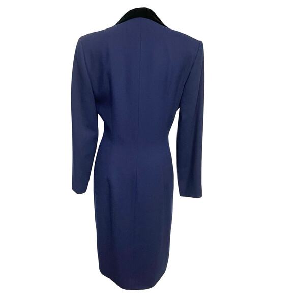 EUC - Jones New York Wool Faux Wrap Dress - Picture 3 of 6
